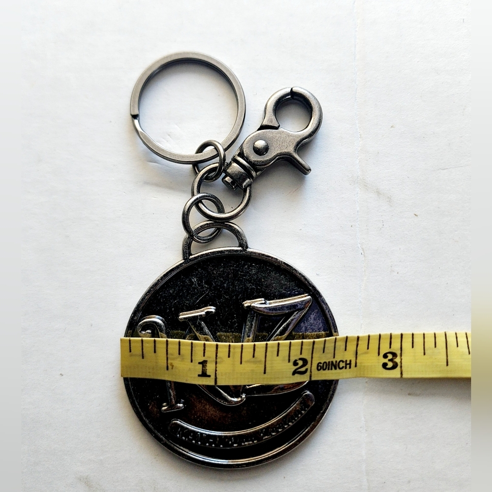 Kathy Van Zealand antique silver tone bag decoration charm pendant keyring - Picture 5 of 6